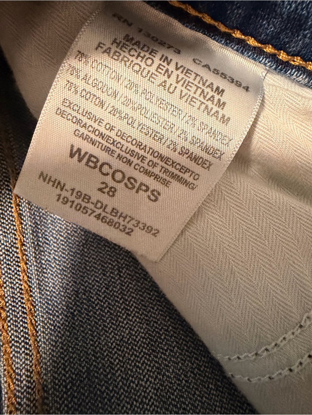 Wrangler Blue Denim Jean Shorts - Picture 4 of 4